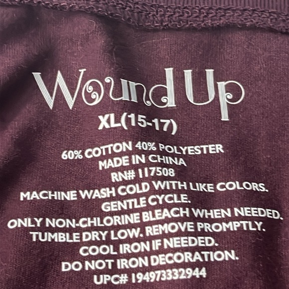 Wound Up Simply Blessed purple top short sleeve women’s size XL - Picture 6 of 6